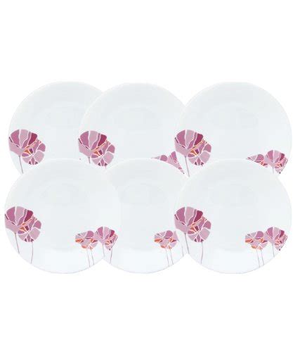 Buy Corelle Pink Lotus Dinner Plate Set - 6 Pieces Online at Low Prices ...