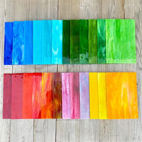 LITMIND 24 Sheets Vibrant Stained Glass Variety Pack India | Ubuy