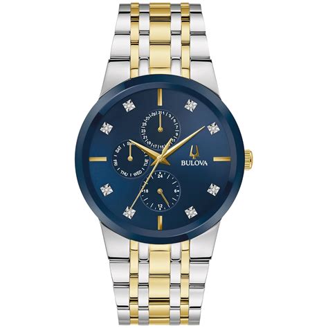 Buy Bulova Men's Modern Two-Tone Stainless Steel Multi-Function Quartz ...