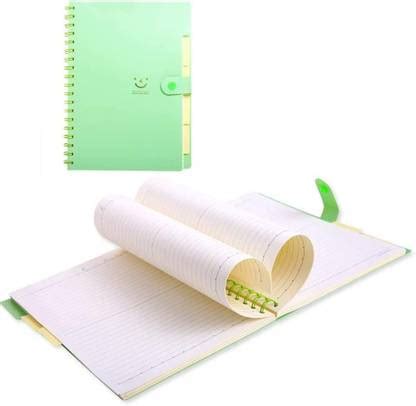 CREATIVE CONVERT Cute Smile PVC 5 Subjects A5 Notebook Single Line 200 ...