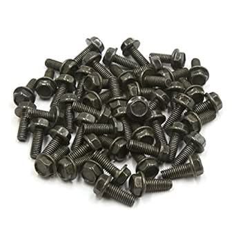 uxcell 50pcs Dark Green Universal Scooter Motorcycle Hexagon Bolts ...
