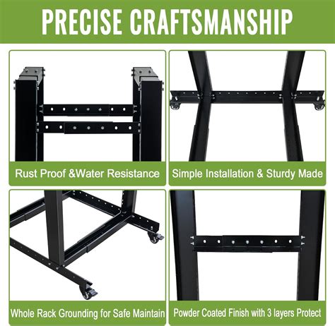 RIGMEC 27U Adjustable Open Frame Server Rack with Wheels- India | Ubuy