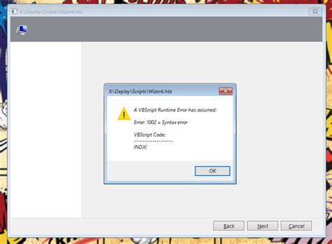 Image result for Missing Script Error Code