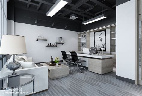 800平方办公室装修设计效果图_岚禾设计