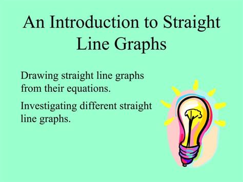 Plot Straight Line Graphs 的图像结果