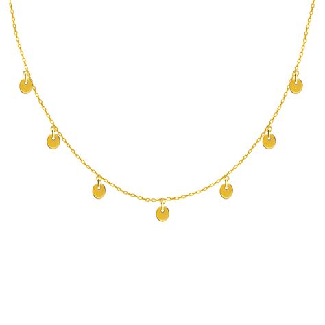 GIVA 925 Sterling Silver 18k Gold Plated Mini Charm Necklace | Gifts ...