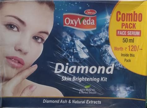Simco Oxyveda Diamond Skin Brightening facial kit Combo Pack (worth 120 ...
