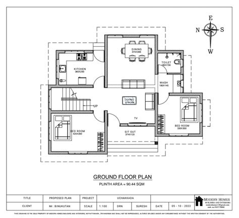 Plans Designs by Civil Engineer Suresh TS, Thiruvananthapuram | Kolo
