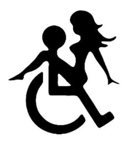 Lionston Handicap Wheelchair Stickers for Bumper, Hood, Windows(Black ...
