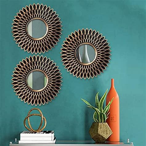 Buy Art Street Round Shape Modern Finish Wall Mirror for Home ...