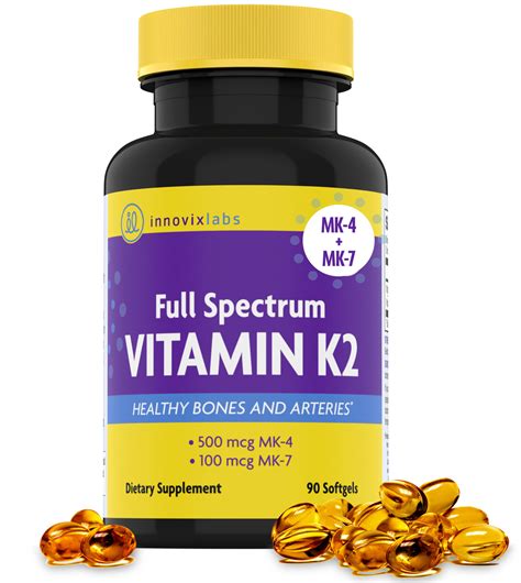 Innovix Labs Full Spectrum Vitamin K 2 90 Softgels With 600 | Desertcart Seychelles
