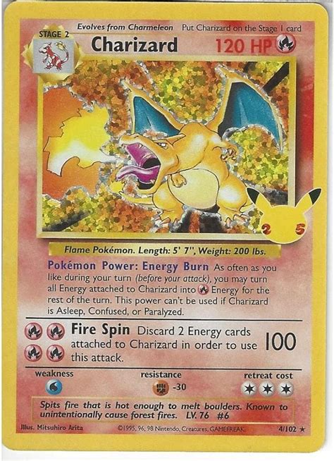 Pokémon Charizard 4/102 - Holo Rare Trading Card : Amazon.com.au: Toys ...