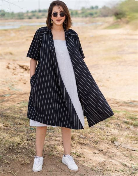 Black embroidered Jacket With Dress | Handloom Cotton Dress for Women ...