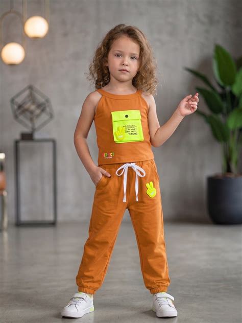 Girl's Rust Co-Ord Set [6H-6941] (4-12 Years) – Kriss n Kross