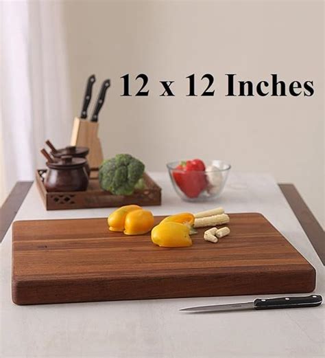 Buy BOIS ART Wooden Chopping Cutting Serving Board for Kitchen ...