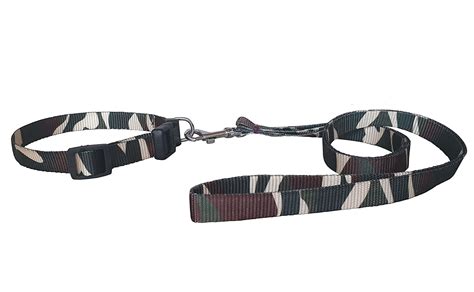 Pet Needs Camo Print Nylon Adjustable Leash Collar for Puppy and Cat ...