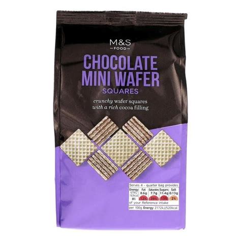M&S Sugar Free Chocolate Mini Wafer Squares 125g : Amazon.in: Grocery ...