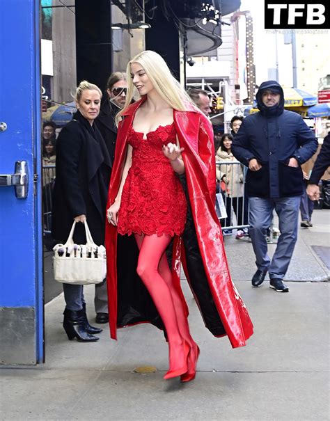 Anya Taylor-Joy Looks Stunning In Red At Good Morning America Promoting The Menu (46 Photos ...