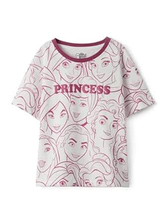 Buy The Souled Store Official Disney: Puff Princess Girls Short Sleeve ...