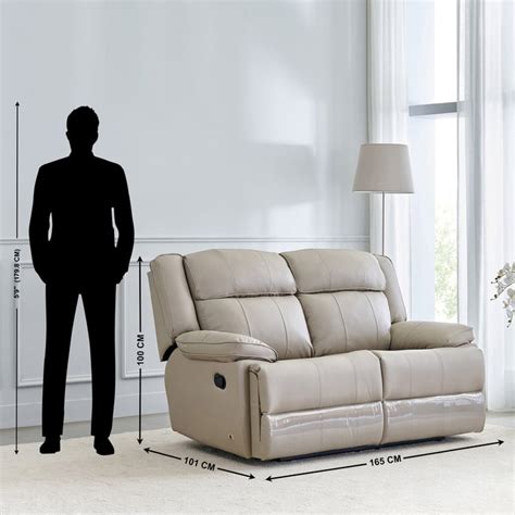 Buy Torino Faux Leather 3+2 Seater Recliner - Grey from Home Centre at ...