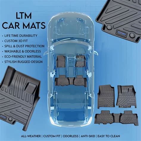 Autofurnish LTM Custom Fitted Life Time Car Foot Mats For Mahindra XUV