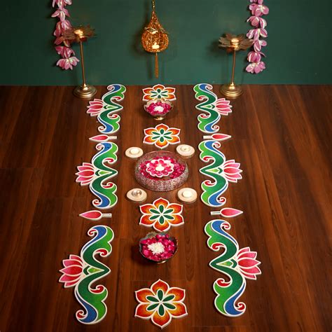 Kamal Border - Set of 6 - Island Rangoli – islandrangoli