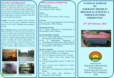 NATIONAL SEMINAR ON "EMERGING TRENDS IN BIOLOGICAL SCIENCES: A NORTH ...