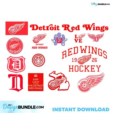 Detroit Red Wings Logo Svg, Sport Svg, Sport Logo Team Svg, Sport ...