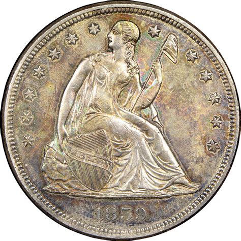 1859 [PROOF] Seated Liberty Dollar Prices | Ungraded, NGC, PCGS Values