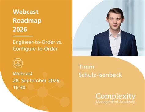 Webcasts | Complexity Management Academy