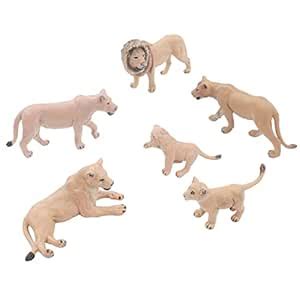 EXCLUZO Lions Model Set, Easy To Clean Vinyl Lions Family Figures for ...