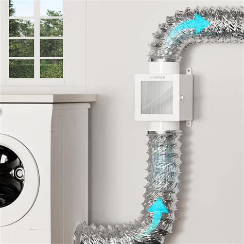 Metal Dryer Duct Lint Trap, HG Power Indoor Dryer Vent Kit, Indoor ...