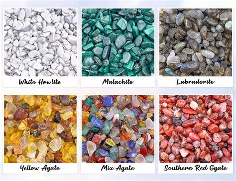 Genuine Crystal Chips Bulk, 1 Oz Bags, 5-7mm Loose Undrilled Semi ...