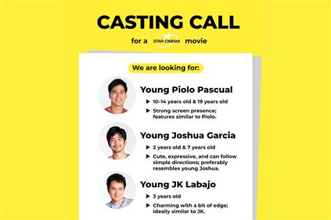 Star Cinema opens auditions for a young Piolo Pascual, more