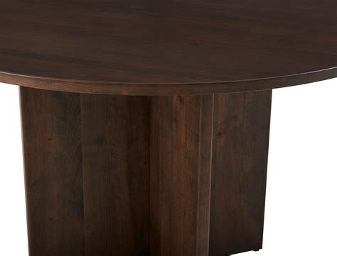 Crafted Cherry Wood Base 48 Inch Round Table (Dark) by Vaughan Bassett ...