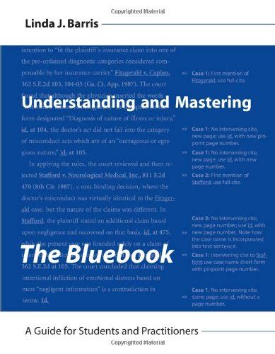Buy Understanding and Mastering the Bluebook: A Guide for Students and ...