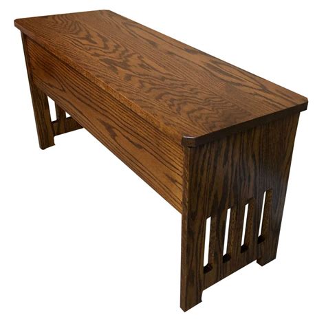 Buy RRD Wooden Storage Bench – Mission Style Entryway Bench w/Flip Top ...
