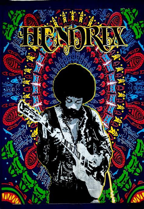 Psykedelisk Jimi Hendrix Tapet