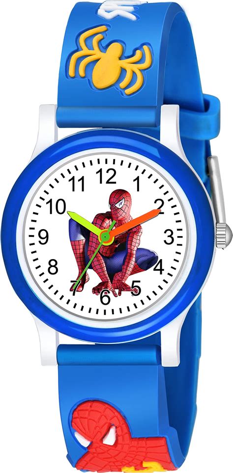 SWADESI STUFF Analogue White Dial Blue Band Rubber Kids Watch for Boys ...