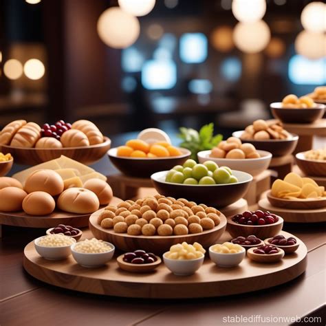 '100 Degree Angle' Table Scene with Wooden Stands | Stable Diffusion Online