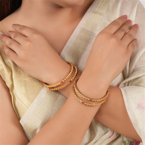 latest gold plated bangles for girls | artificial bangles set online ...