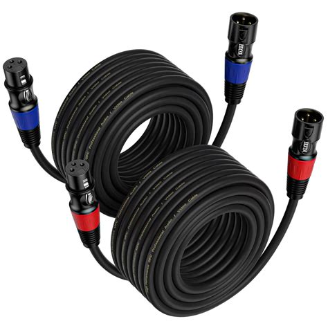 Ebxya Xlr Cables 50 Ft 2 Packs Standard Balanced Xlr | Desertcart INDIA