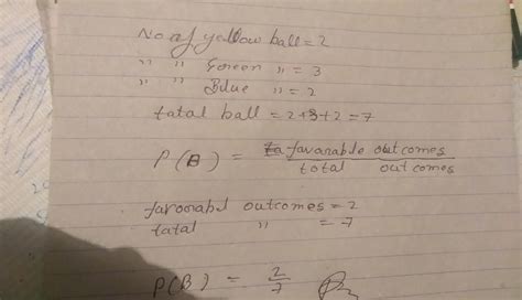 2 yellow balls, 3 green balls & 2 blue balls are present in a container ...