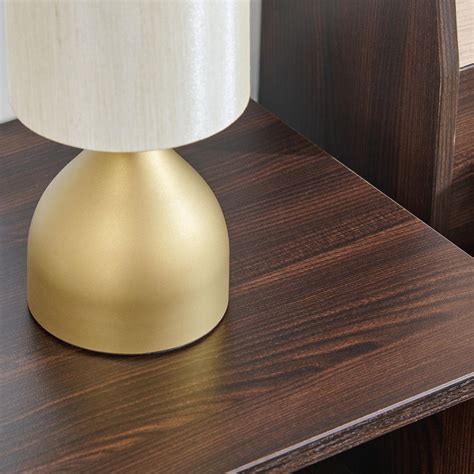 Buy Helios Lawrence Bed Side Table with Drawer - Black from Helios by ...