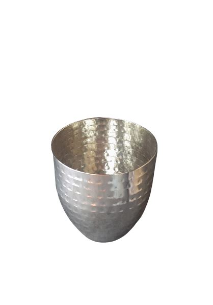 Stainless Steel Hammered Premium Glass, 270 ML, Apple Shape – JS Hotelware