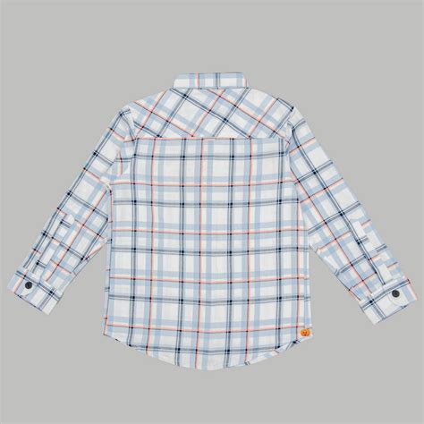 Buy Blue Check Patterns Full Sleeves Shirt for Boys – Mumkins