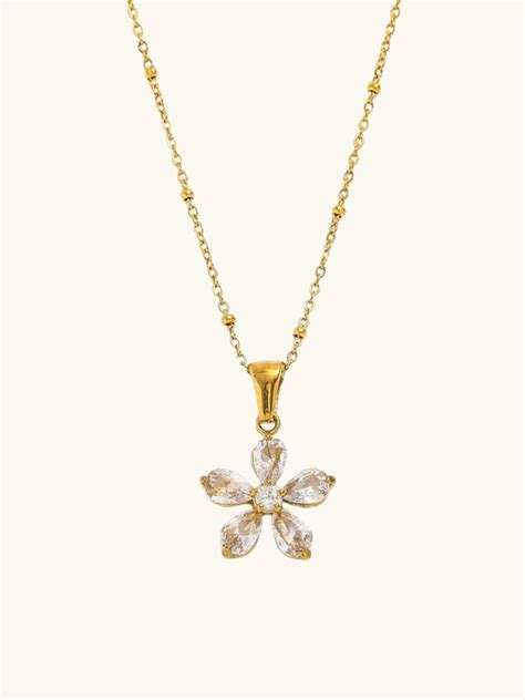 Flora necklace-18K Gold Plated