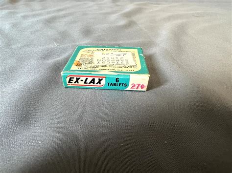 VINTAGE EX-LAX The Chocolated Laxative ORIGINAL BOX With Full Chocolate ...
