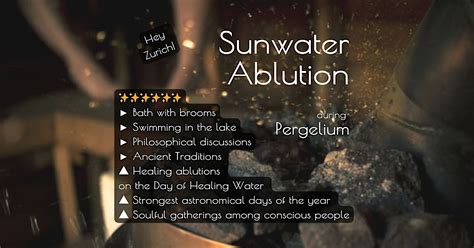 Sunwater Ablution during Pergelium in a Sauna / Bathhouseм, Enge ...