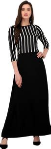 YASHPA FAB Women Gown Black Dress - Buy YASHPA FAB Women Gown Black ...